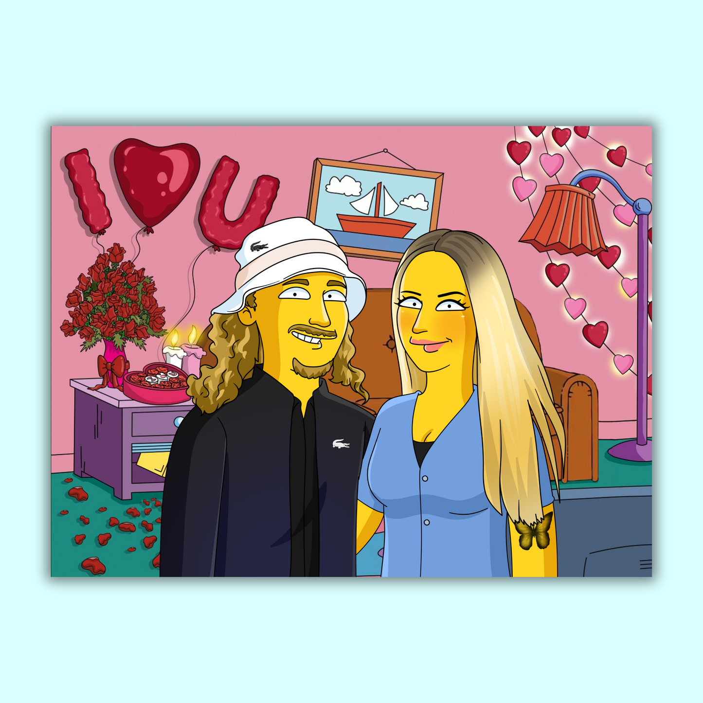 Portrait Springfield Personnalisé A3