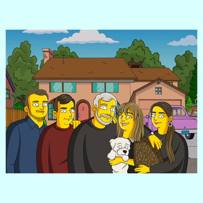 Portrait Springfield Personnalisé A3