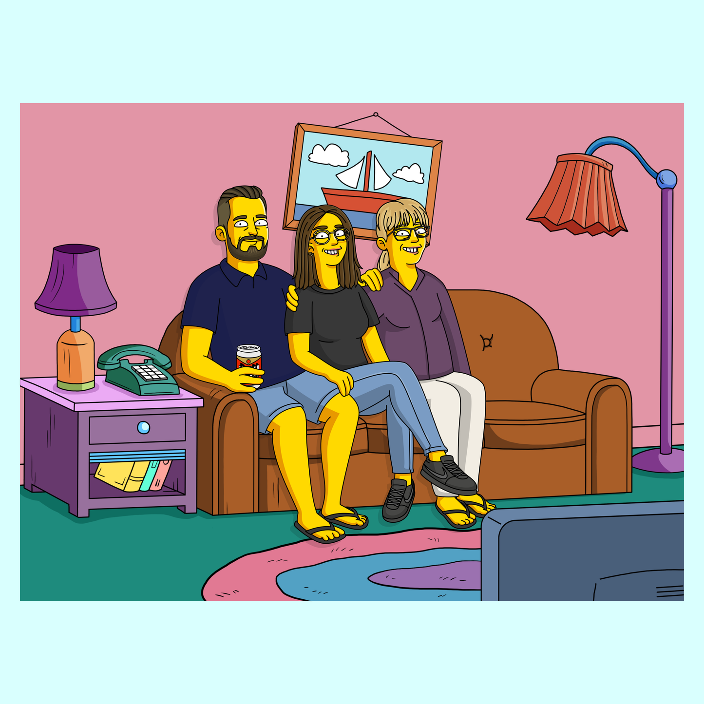 Portrait Springfield Personnalisé A3