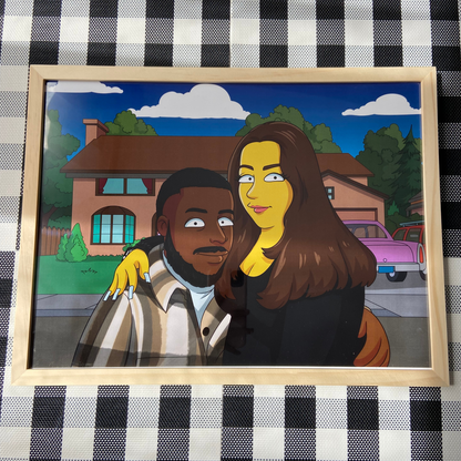 Portrait Springfield Personnalisé A3