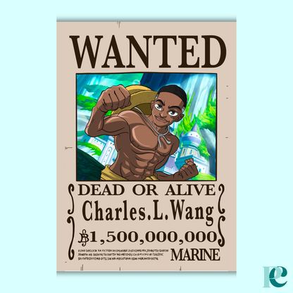 Portrait Wanted Personnalisé A3