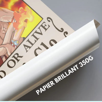 Portrait Wanted Personnalisé A3