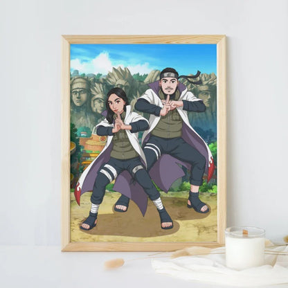 Portrait Naruto personnalisé A3