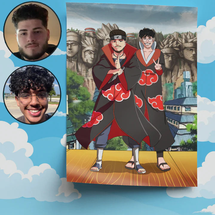 Portrait Naruto personnalisé A3